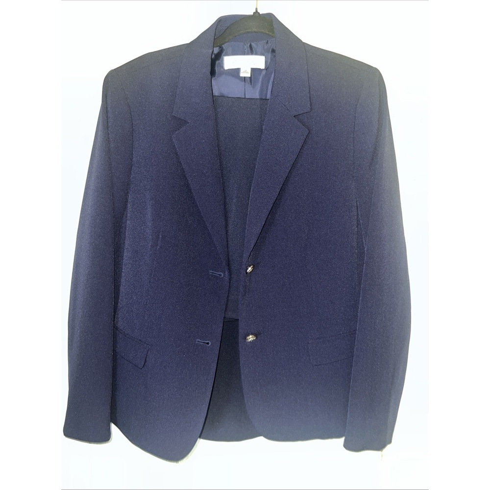 Women's Pants Suit With Gold Tone Buttons Kasper